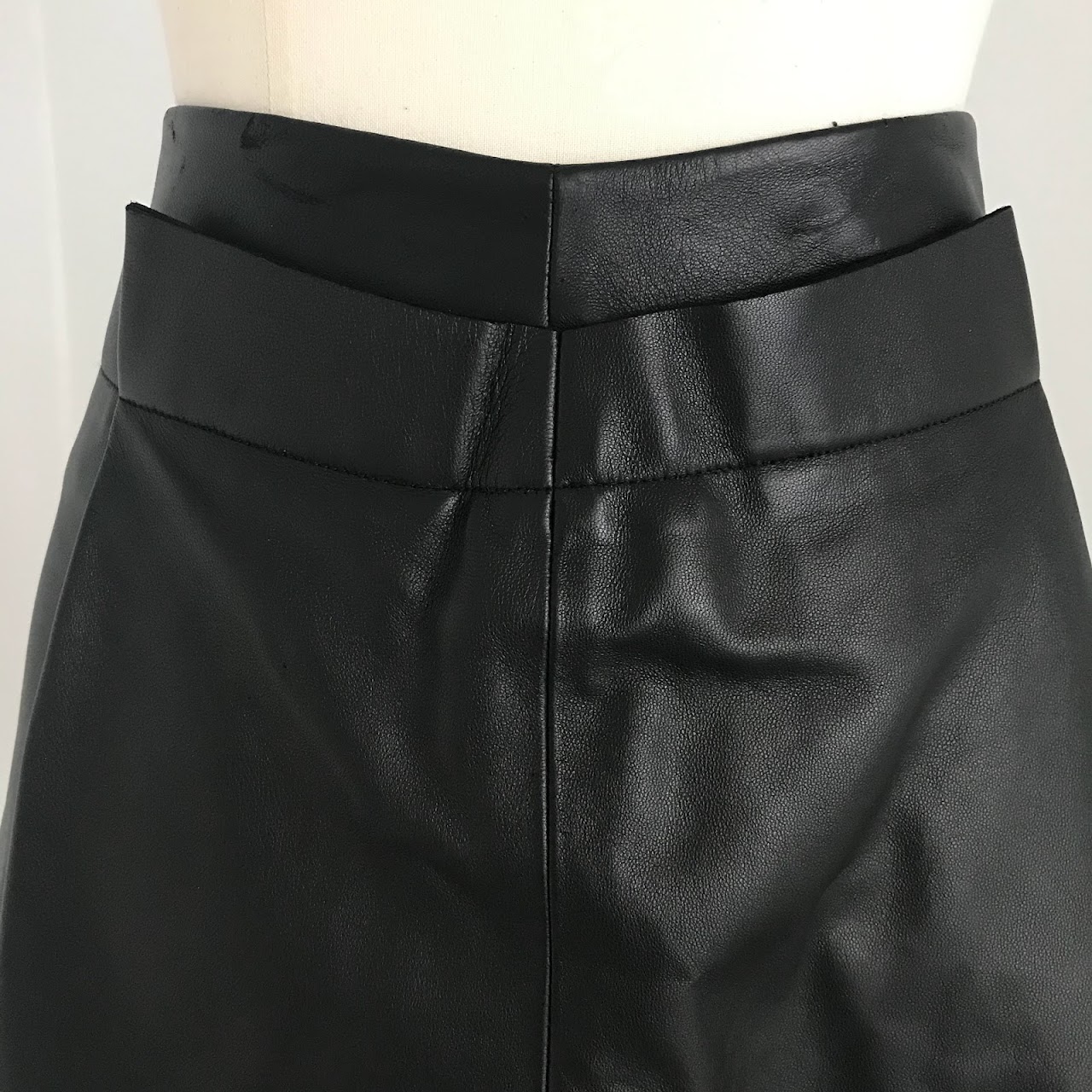 Salvatore Ferragamo Leather Skirt