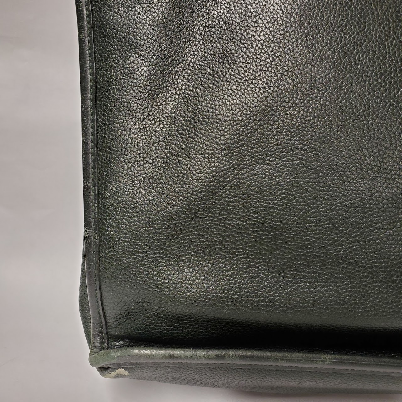 Longchamp Green Leather Attaché