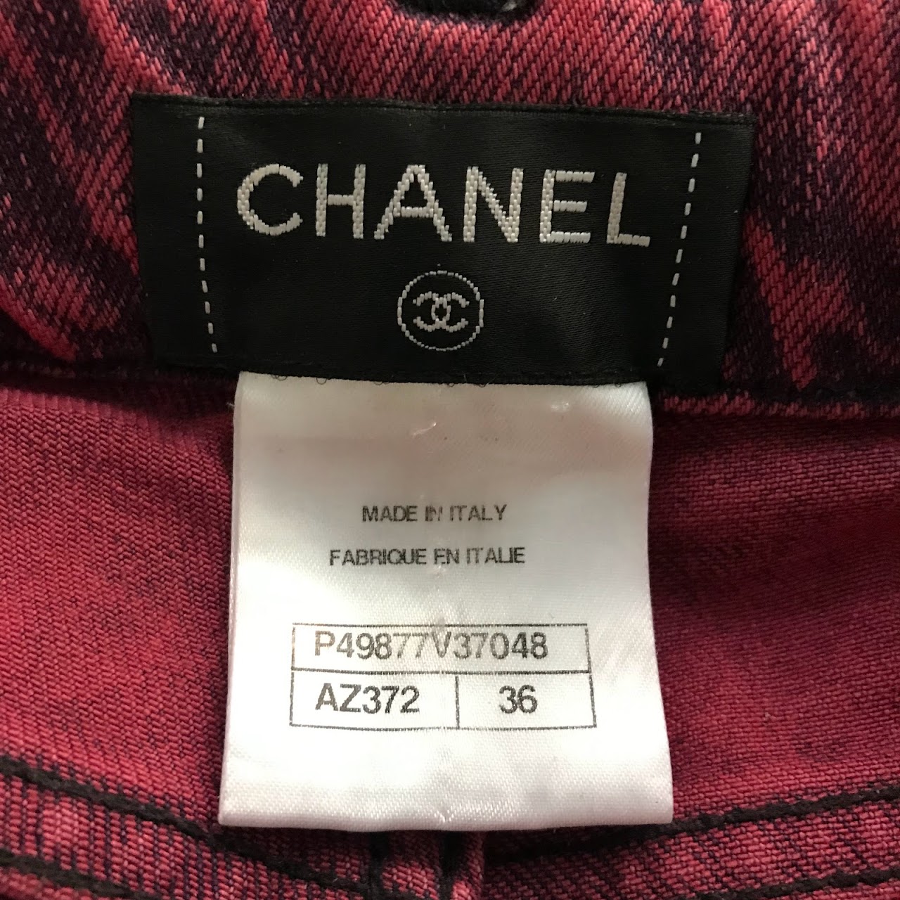 Chanel Pink Acid Wash Jeans