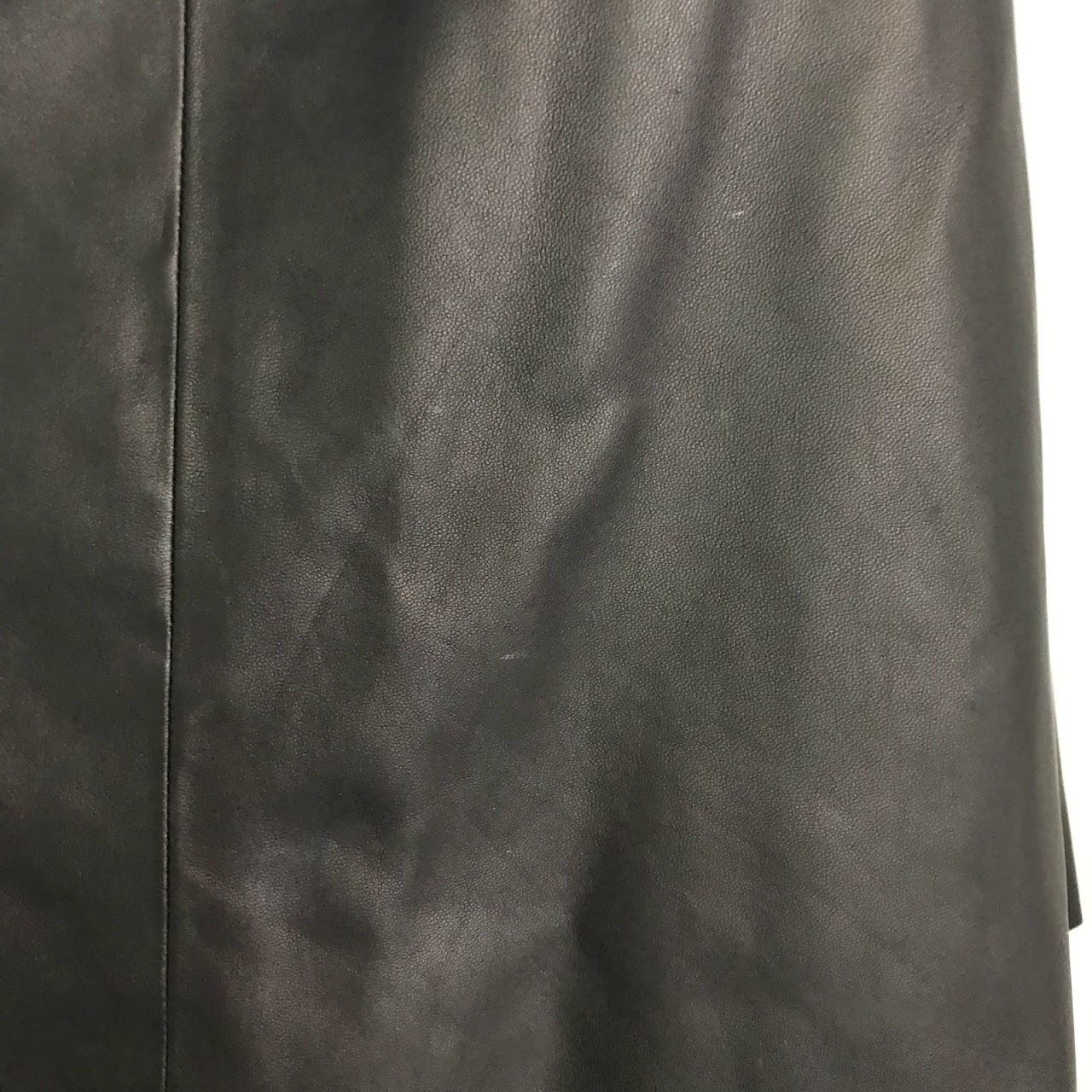 Salvatore Ferragamo Leather Skirt