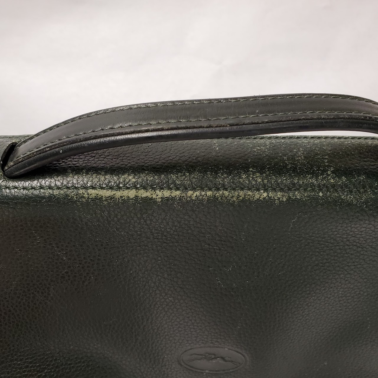 Longchamp Green Leather Attaché