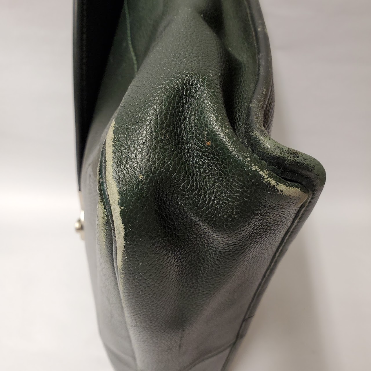 Longchamp Green Leather Attaché