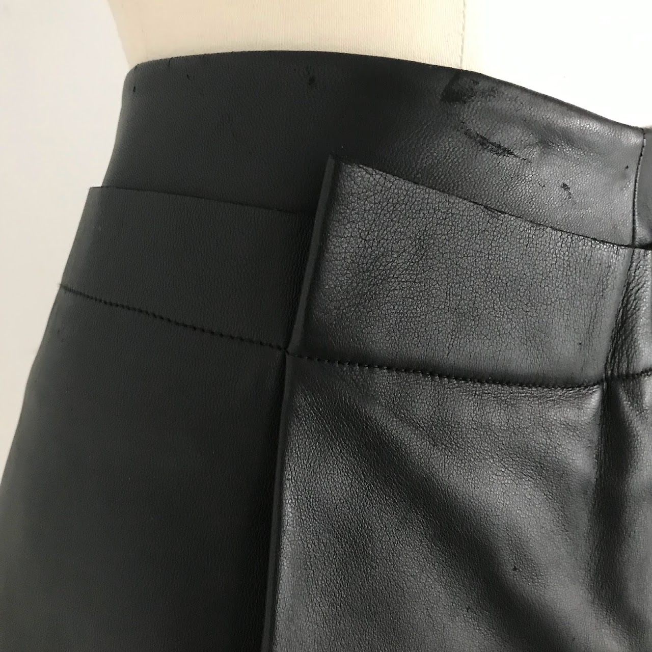 Salvatore Ferragamo Leather Skirt