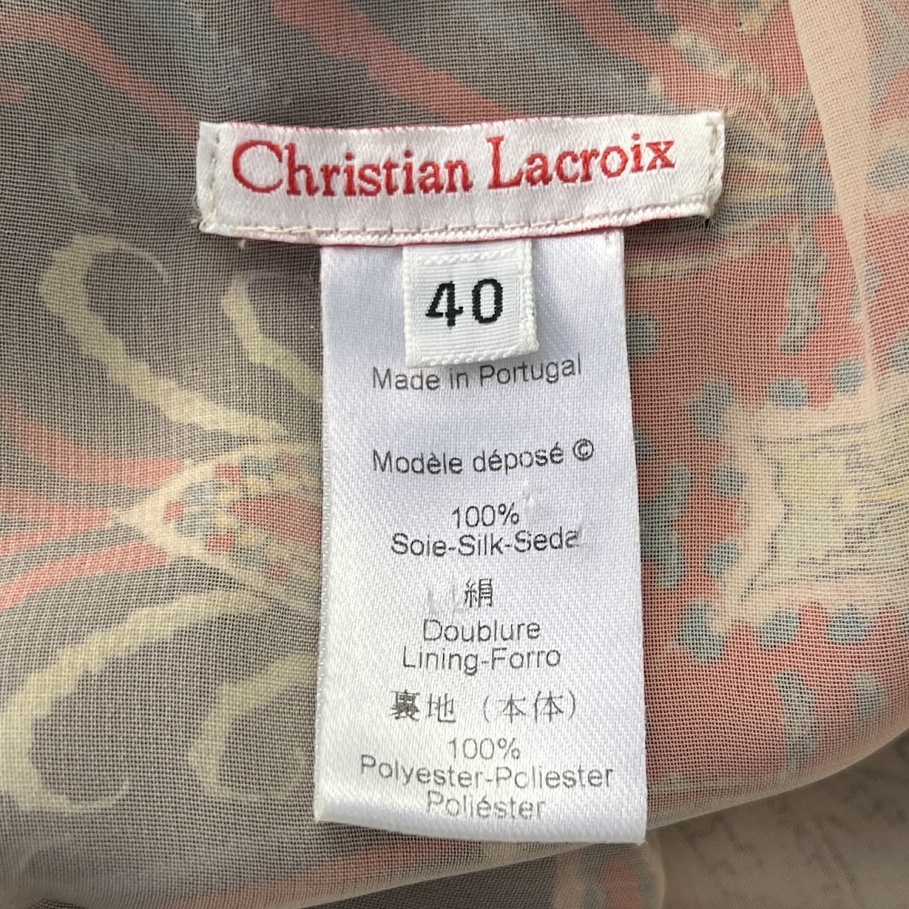 Christian Lacroix Silk Skirt