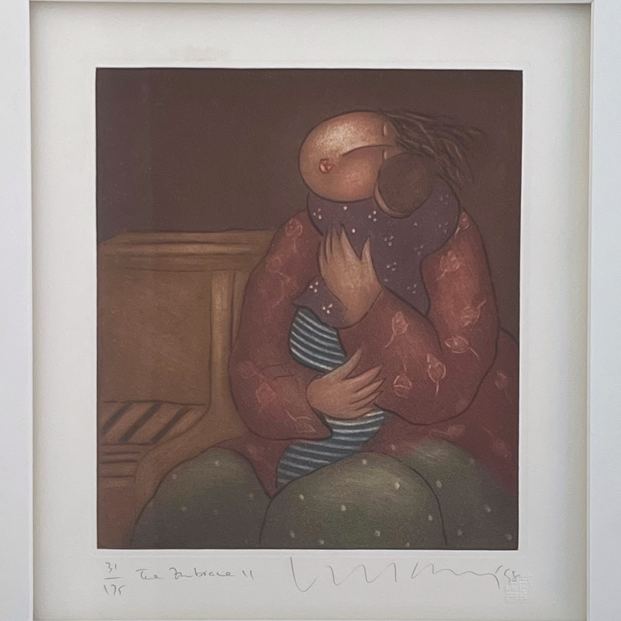 Eng Tay 'The Embrace II' Signed Aquatint Etching