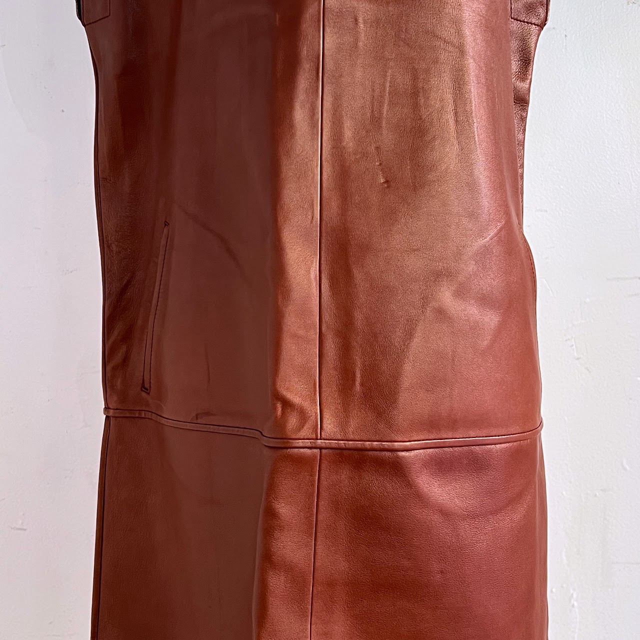 Bottega Veneta Plonge Leather Dress