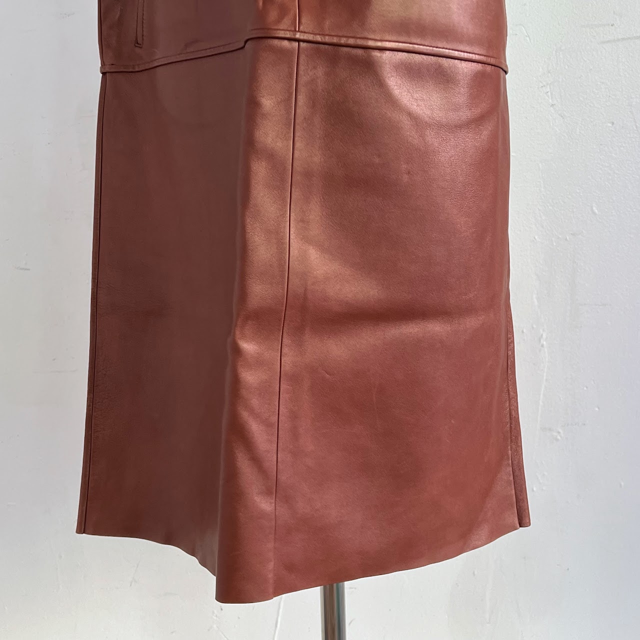 Bottega Veneta Plonge Leather Dress