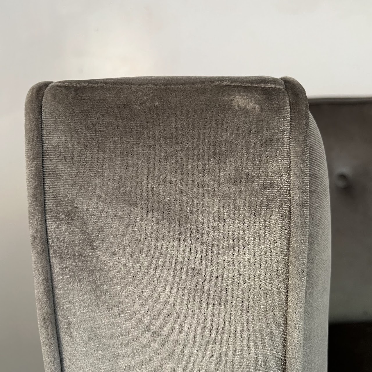 Coaster Furniture Silver Velvet Armchair