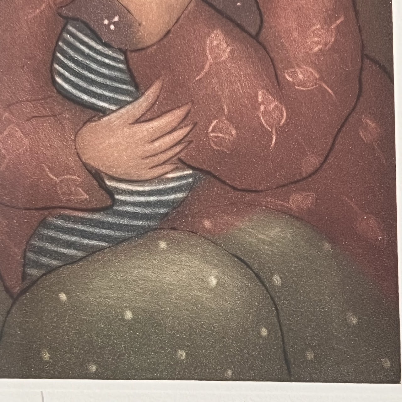 Eng Tay 'The Embrace II' Signed Aquatint Etching