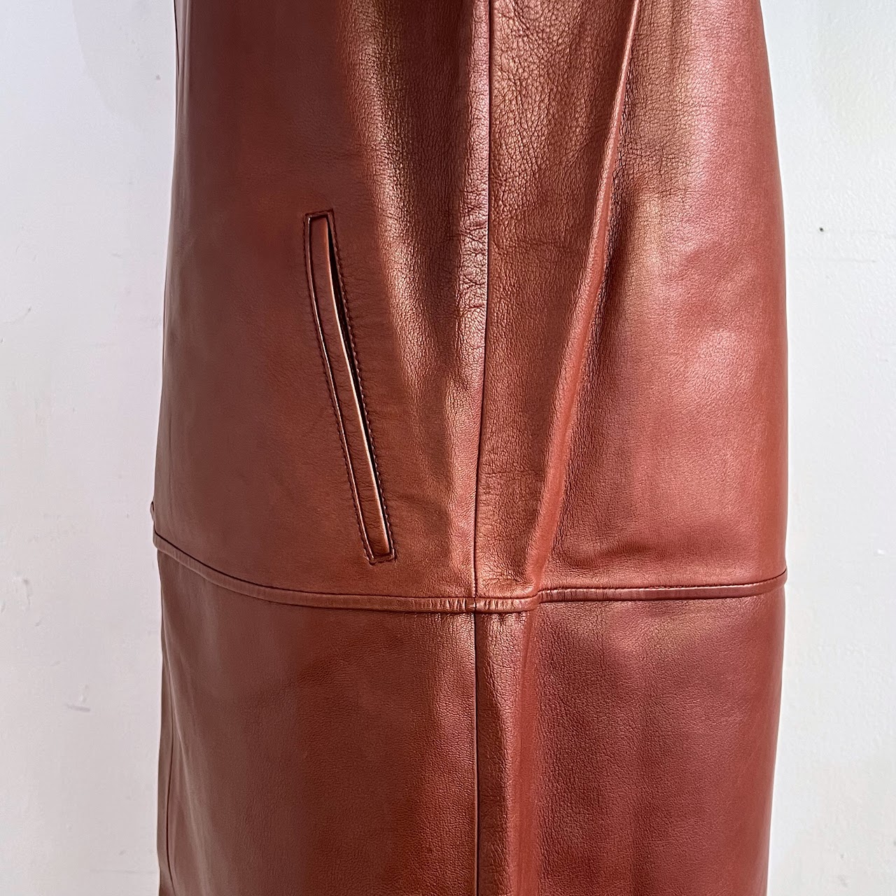 Bottega Veneta Plonge Leather Dress