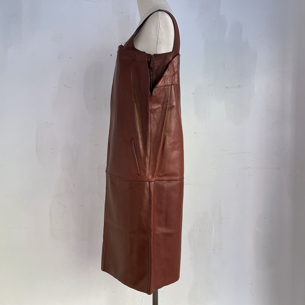 Bottega Veneta Plonge Leather Dress