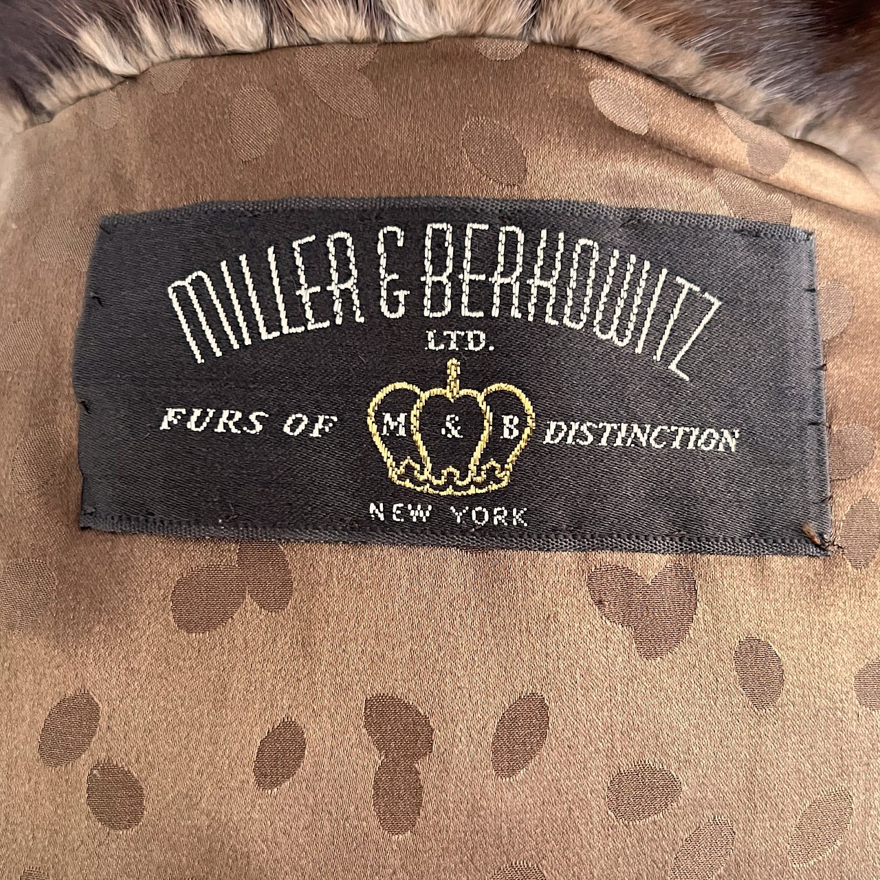 Miller & Berkowitz Ltd. Custom Mink Coat