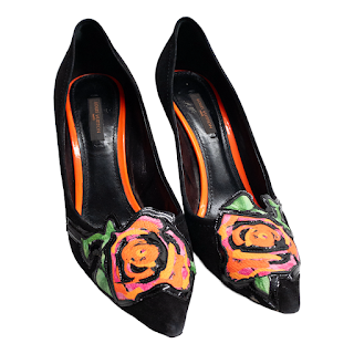 Louis Vuitton Stephen Sprouse Neon Rose Pumps