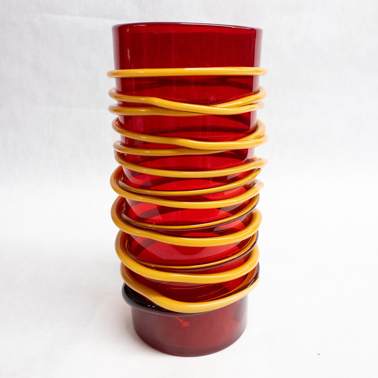 Art Glass Cylinder Vase