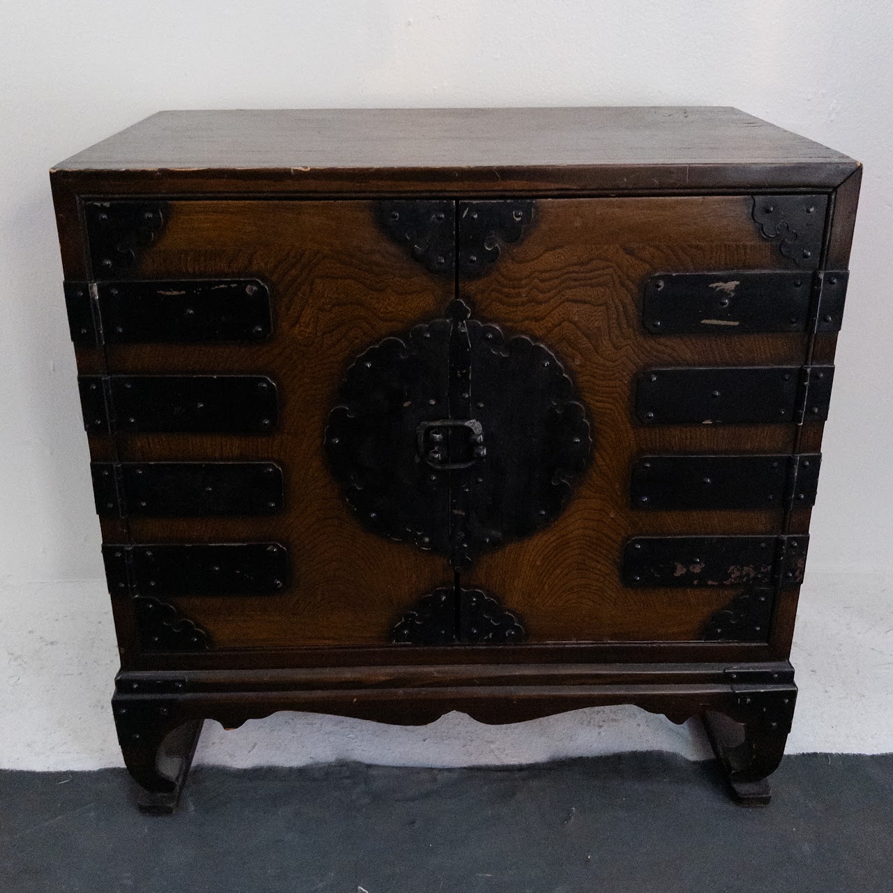 Korean Elm Vintage Tansu Cabinet