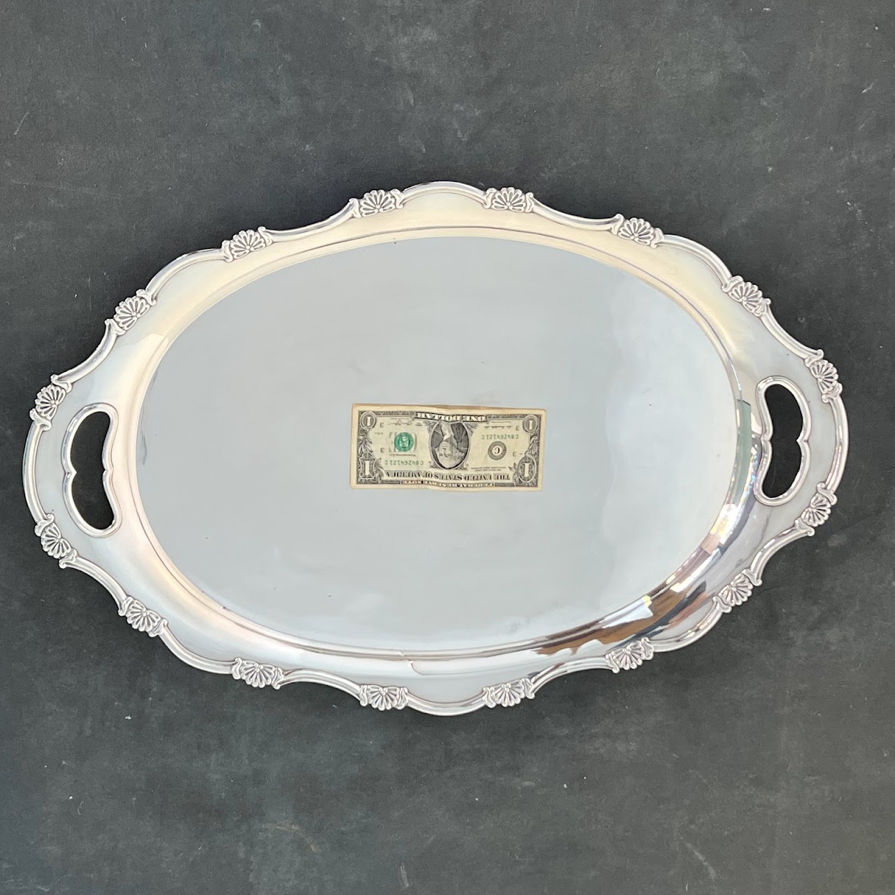 950 Sterling Silver K. Uyeda Oversized 6+ Lb. Platter