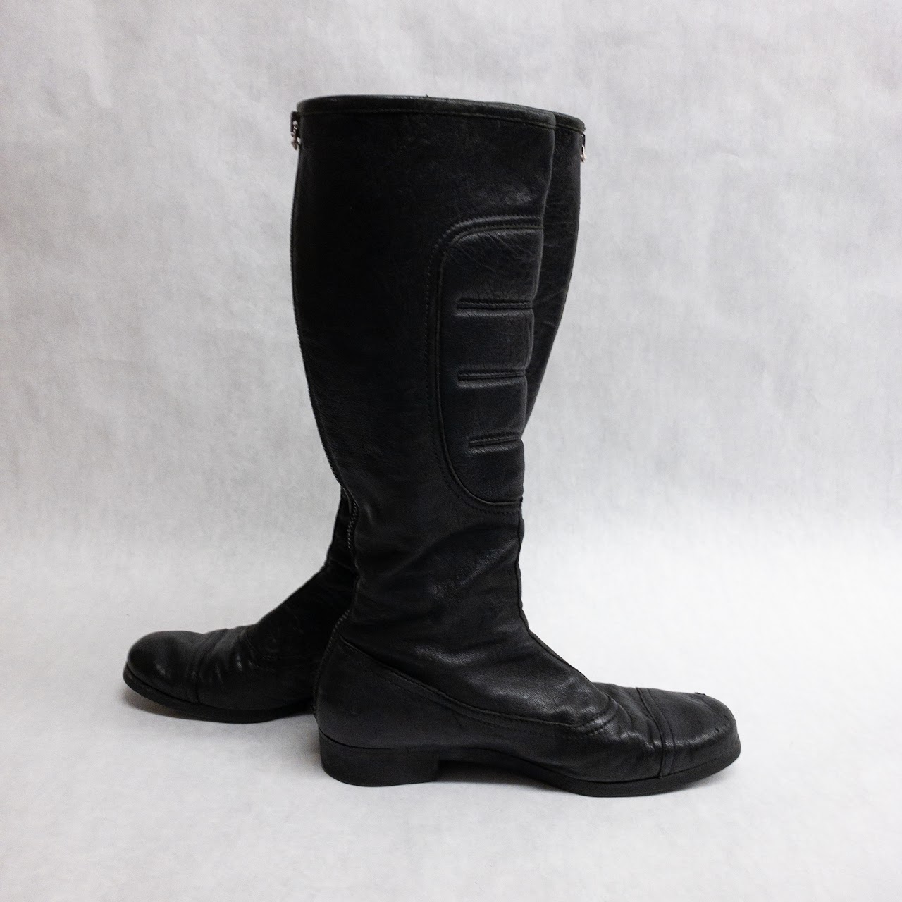 Miu Miu Leather Motorcross Boots