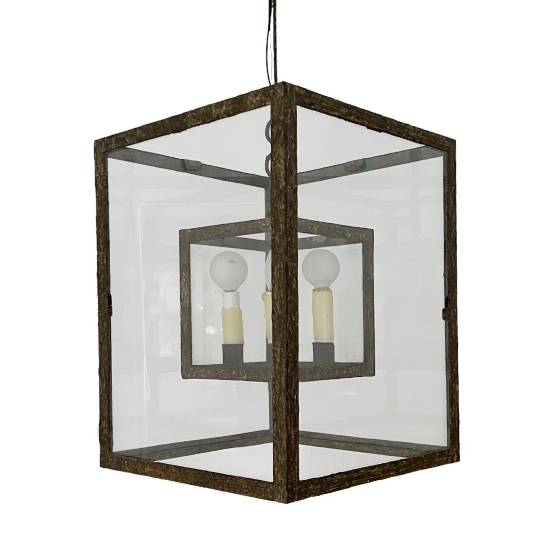 Holly Hunt Formations Standard Cubic Lantern Pendant Light