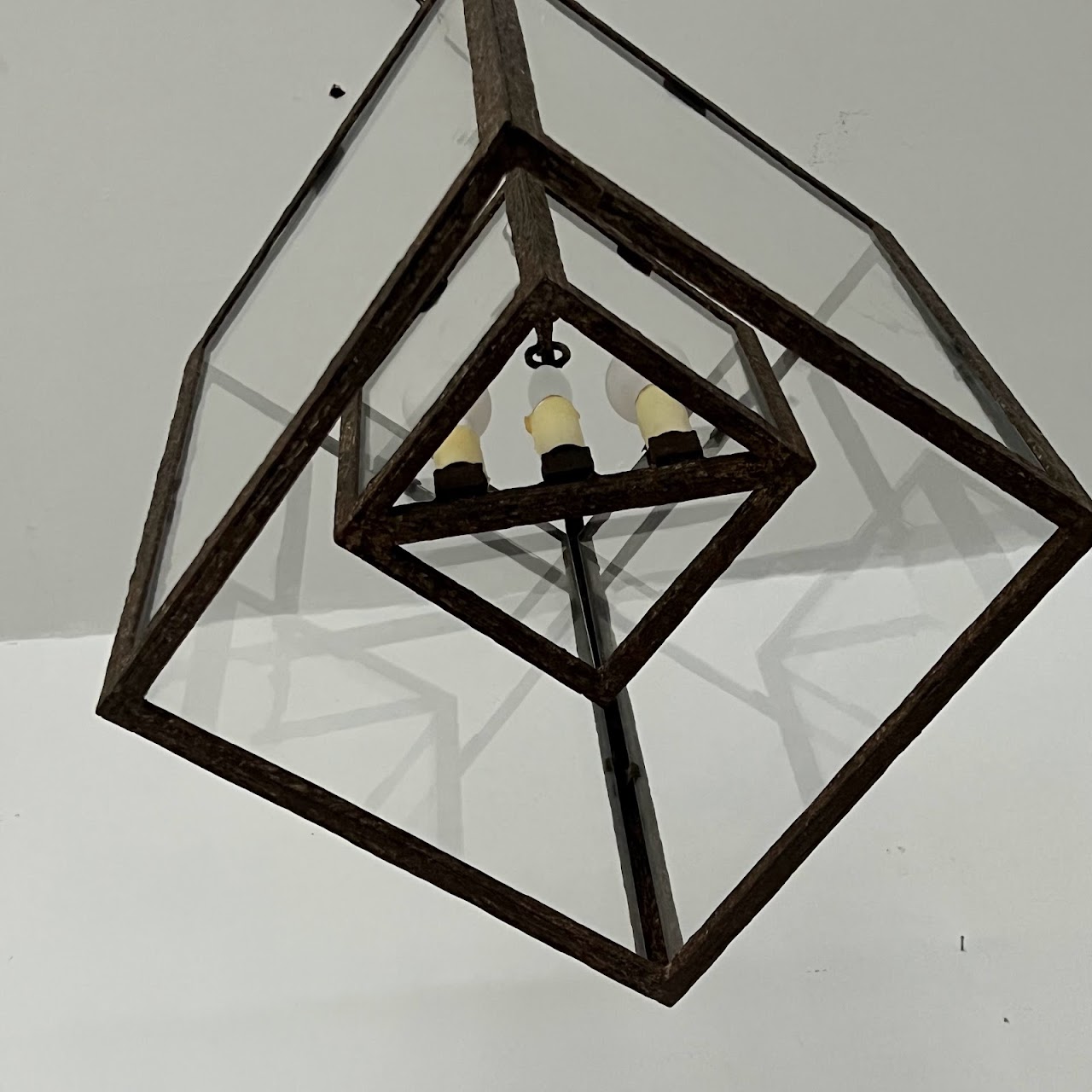 Holly Hunt Formations Standard Cubic Lantern Pendant Light