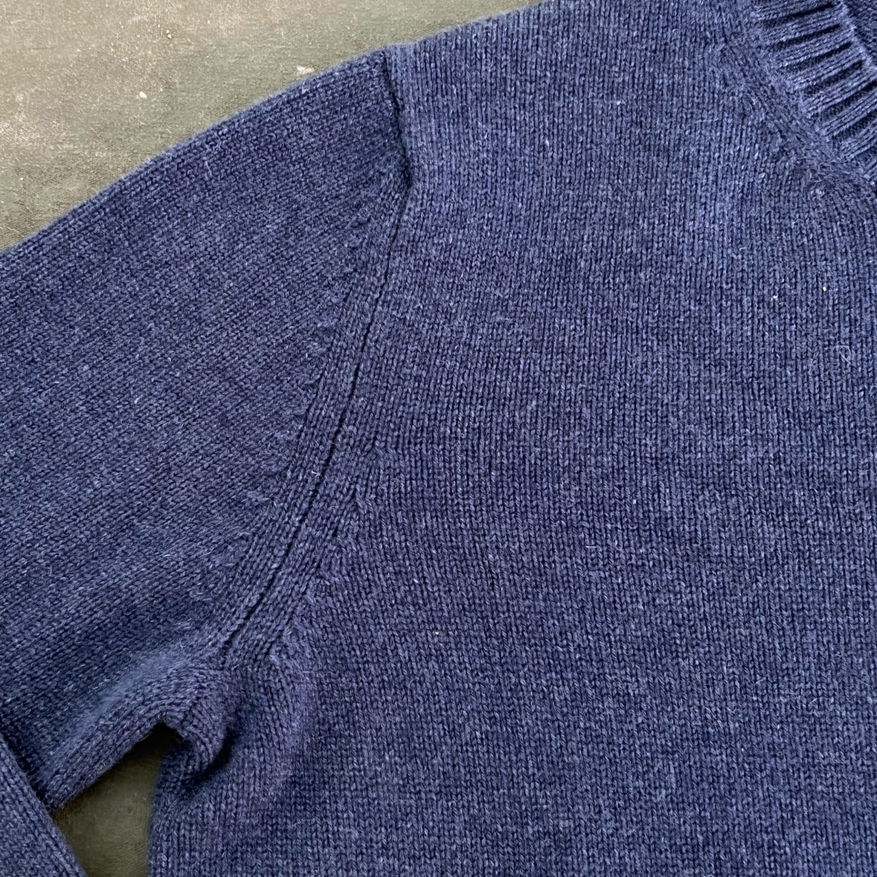 Loro Piana Blue Crew Neck Sweater