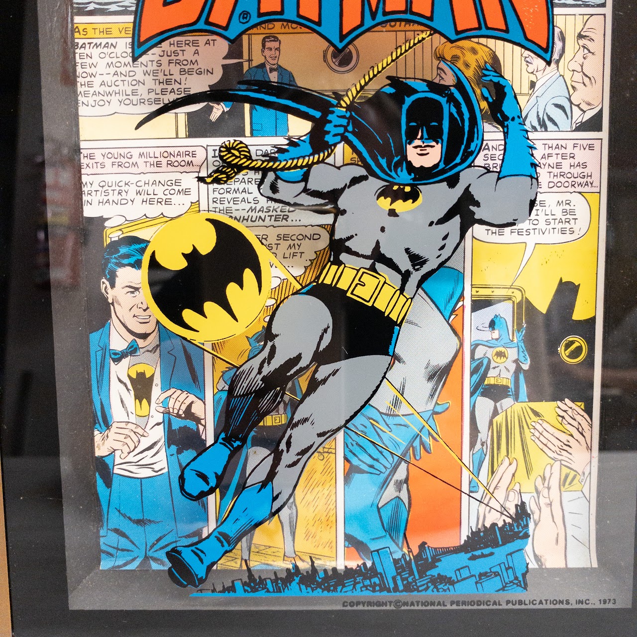 Batman Vintage Framed Comic Strip