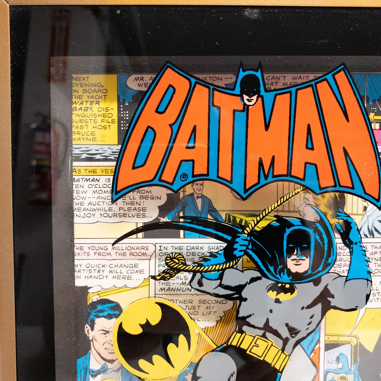 Batman Vintage Framed Comic Strip