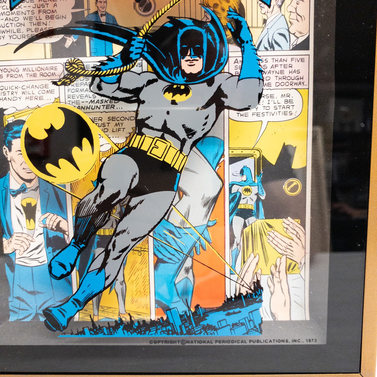 Batman Vintage Framed Comic Strip