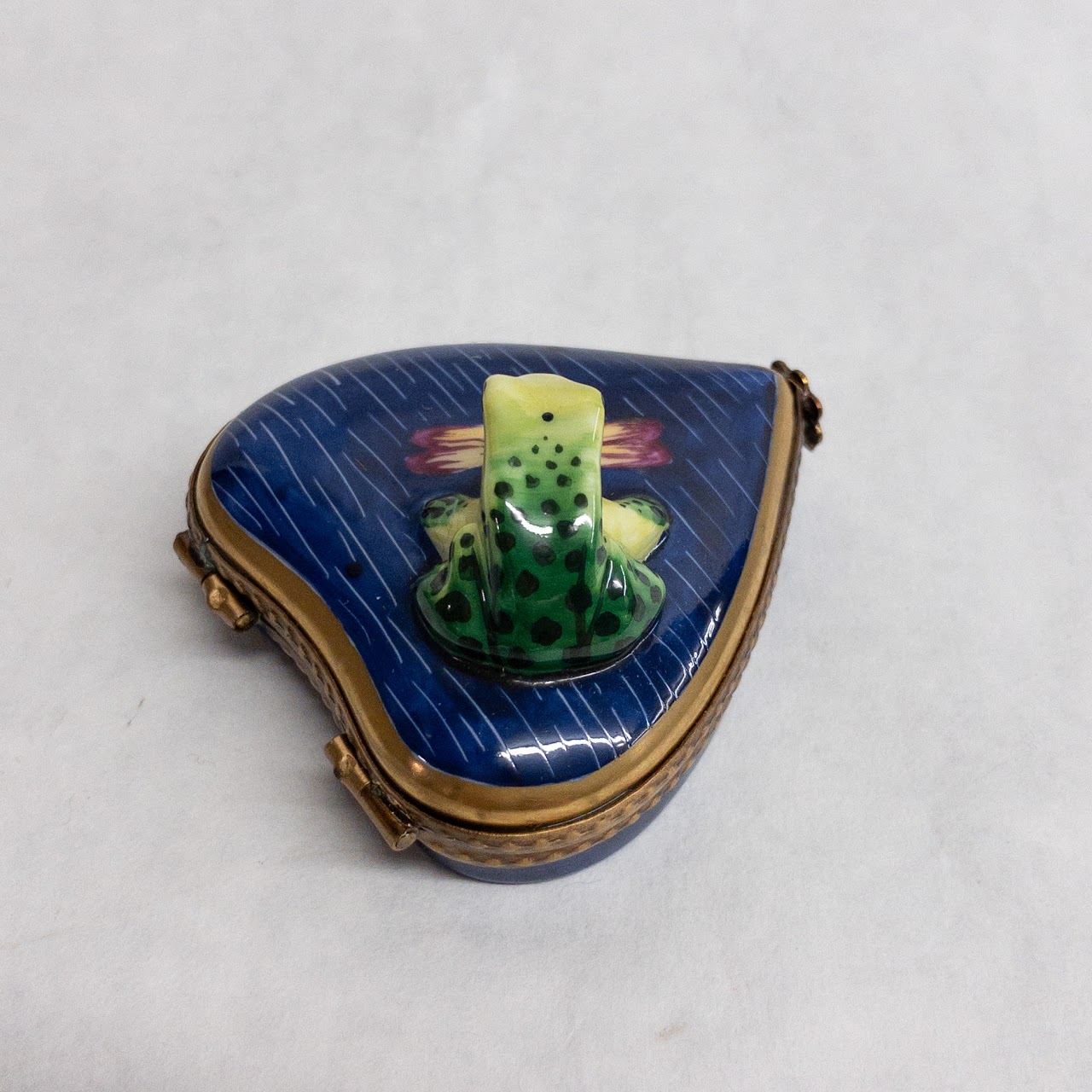 Rochard Limoges Frog Trinket Box