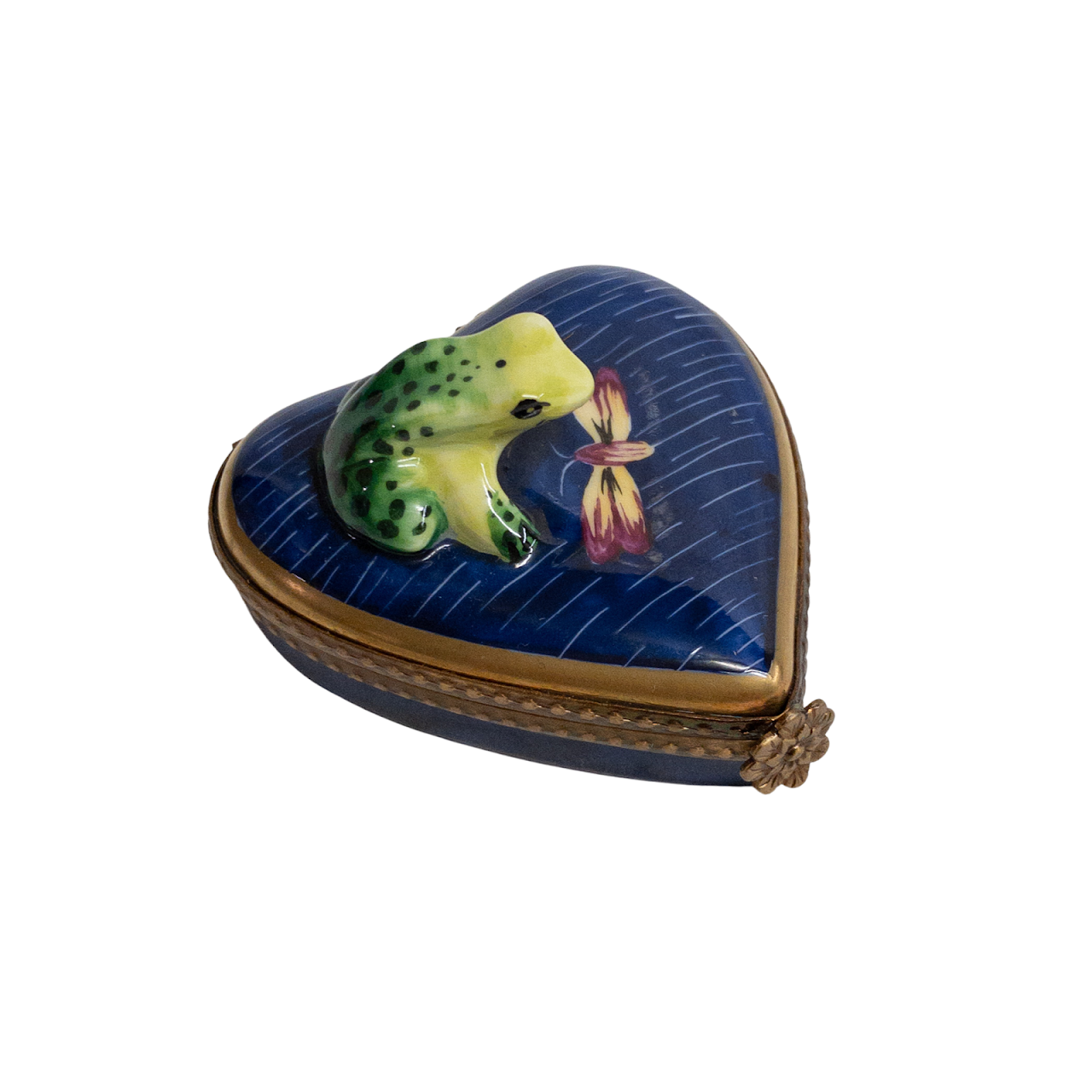 Rochard Limoges Frog Trinket Box