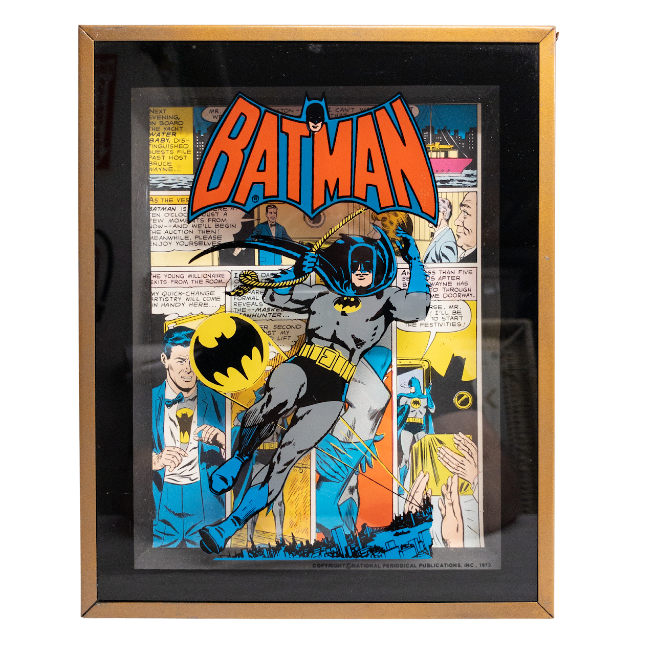 Batman Vintage Framed Comic Strip