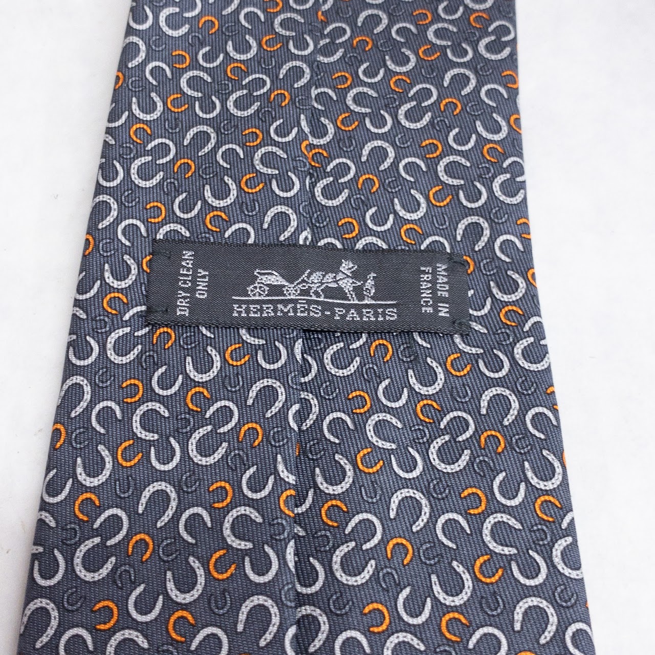 Hermès Silk Horseshoe Necktie