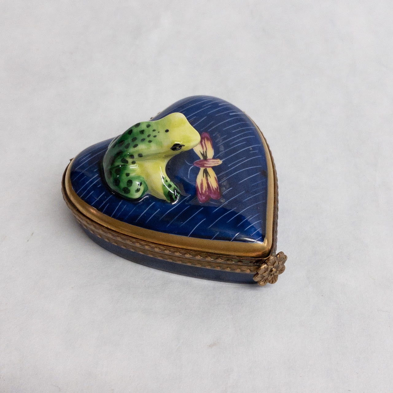 Rochard Limoges Frog Trinket Box