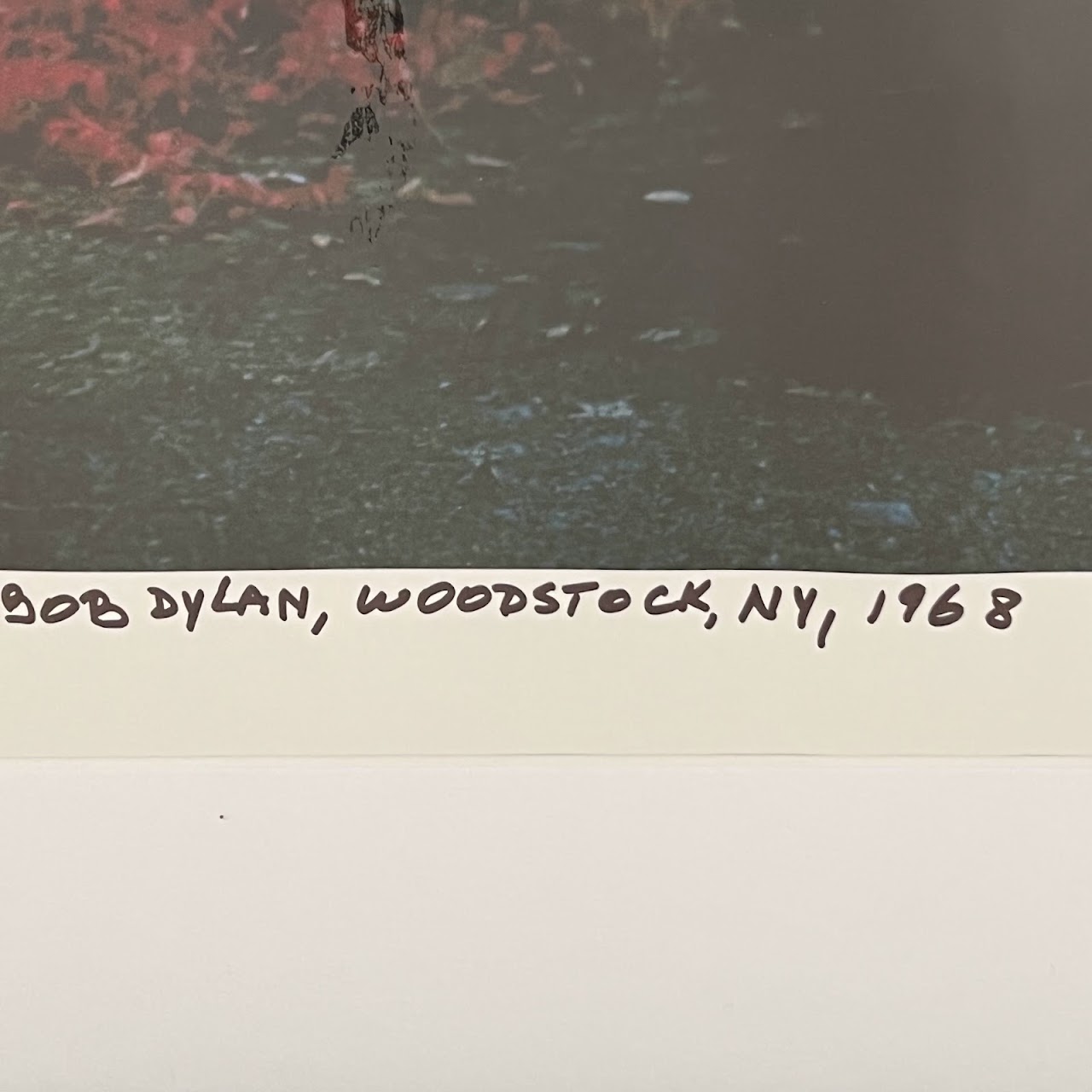 Elliott Landy Signed Bob Dylan Woodstock Photograph