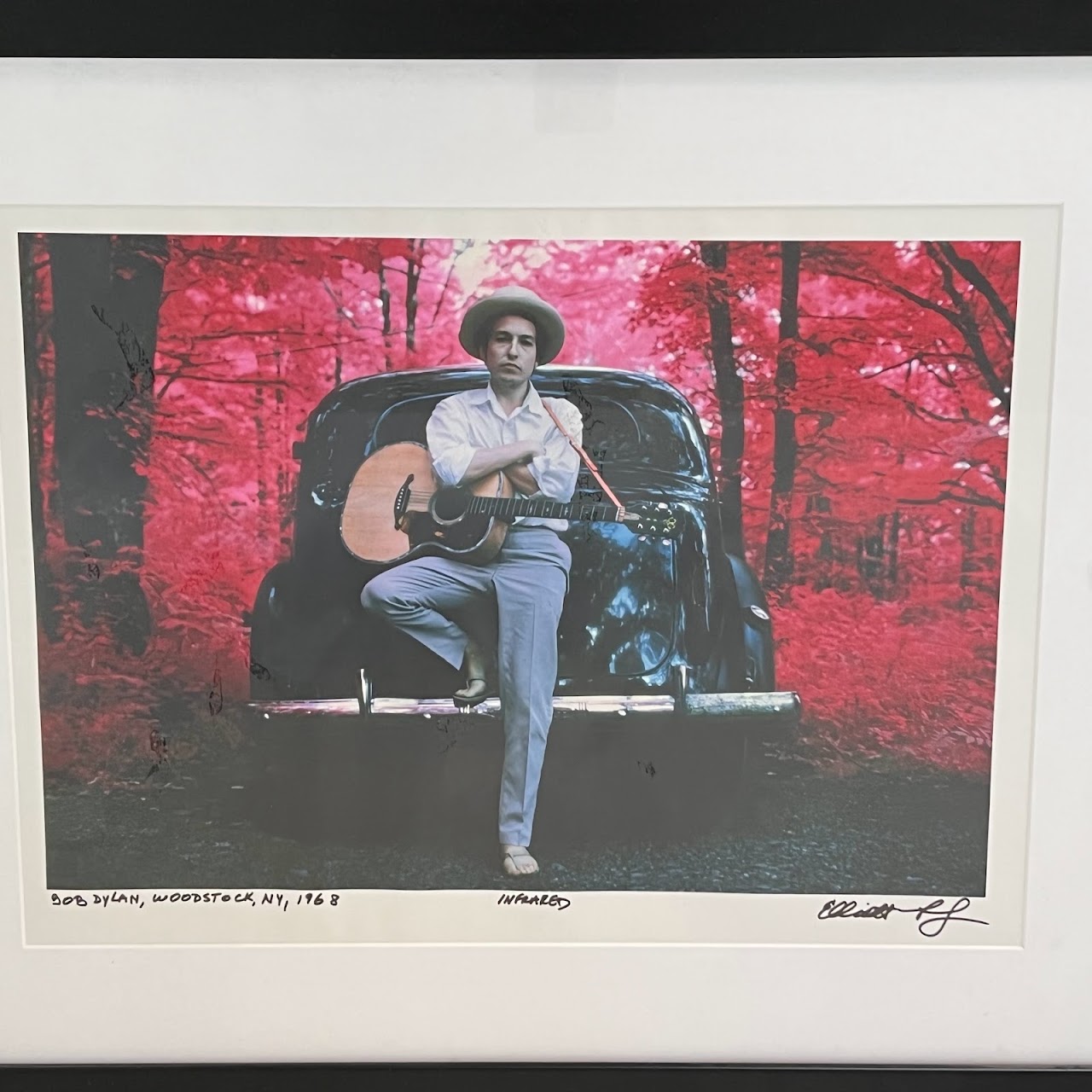 Elliott Landy Signed Bob Dylan Woodstock Photograph