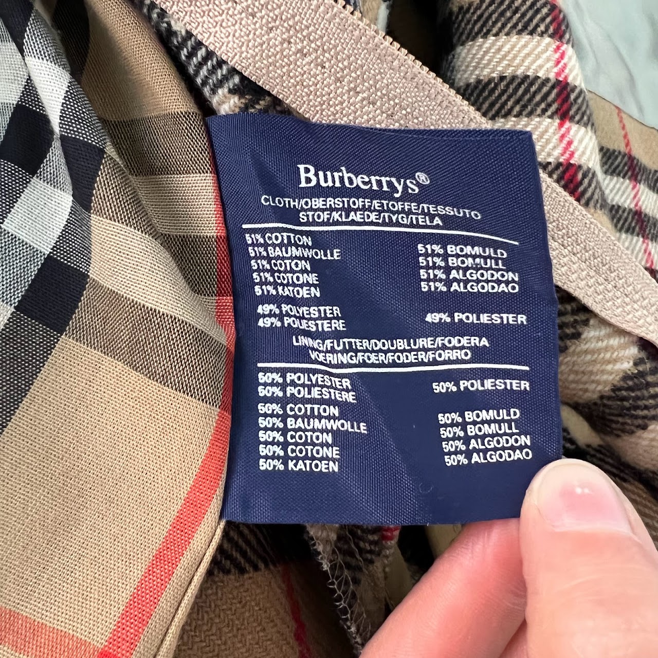 Burberry Vintage Honey Trench Coat