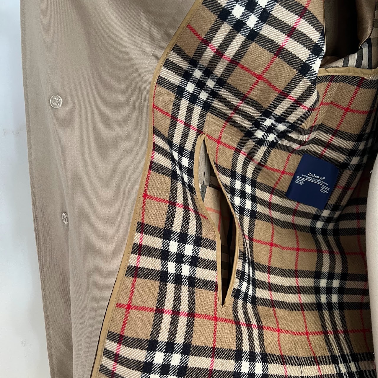 Burberry Vintage Honey Trench Coat