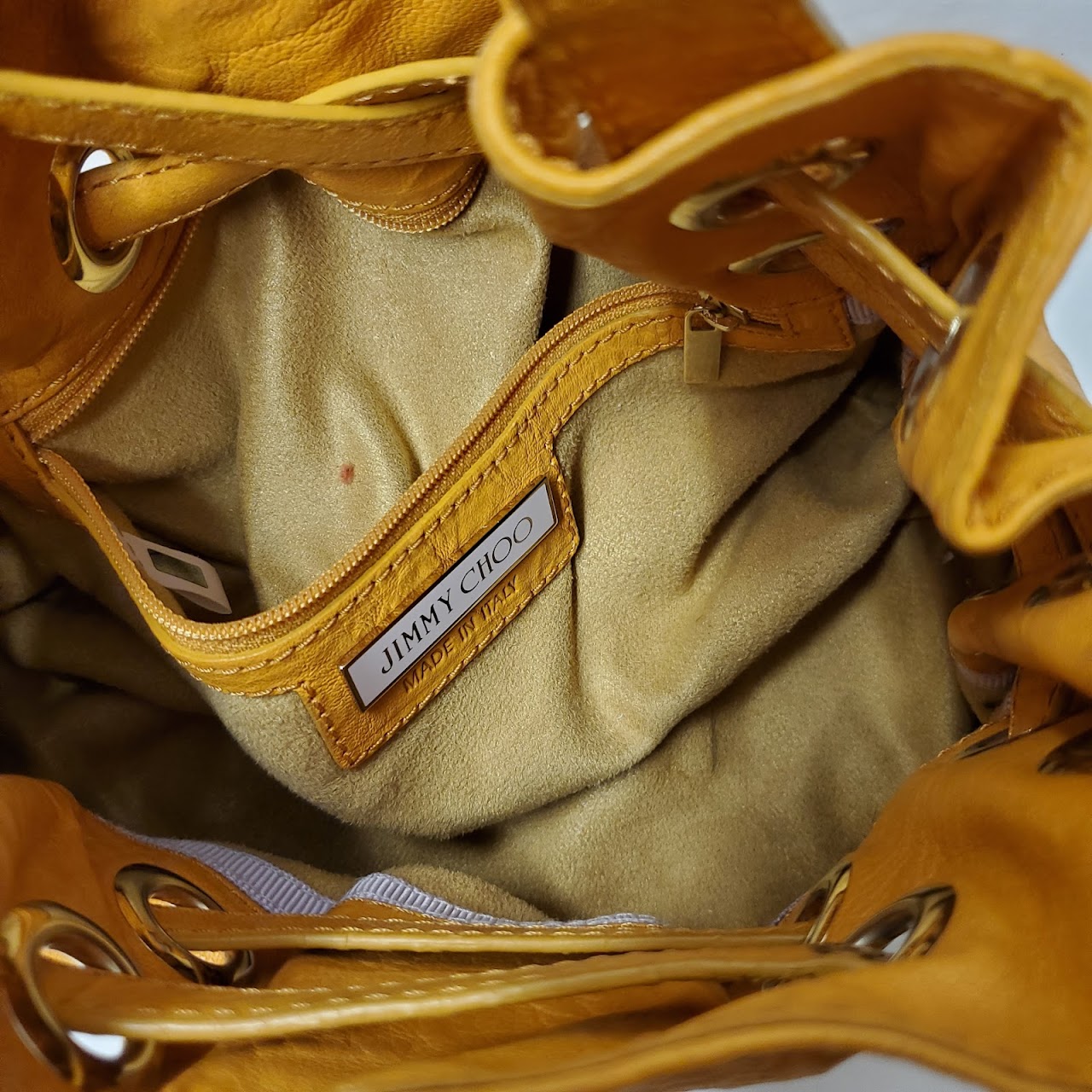 Jimmy Choo Mustard Leather Handbag