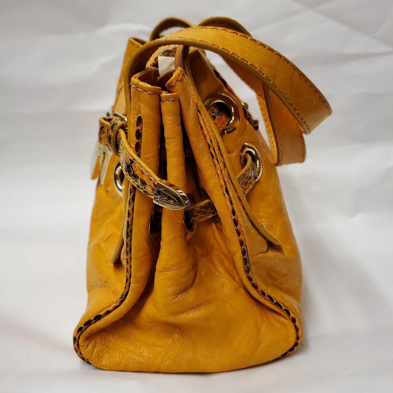 Jimmy Choo Mustard Leather Handbag