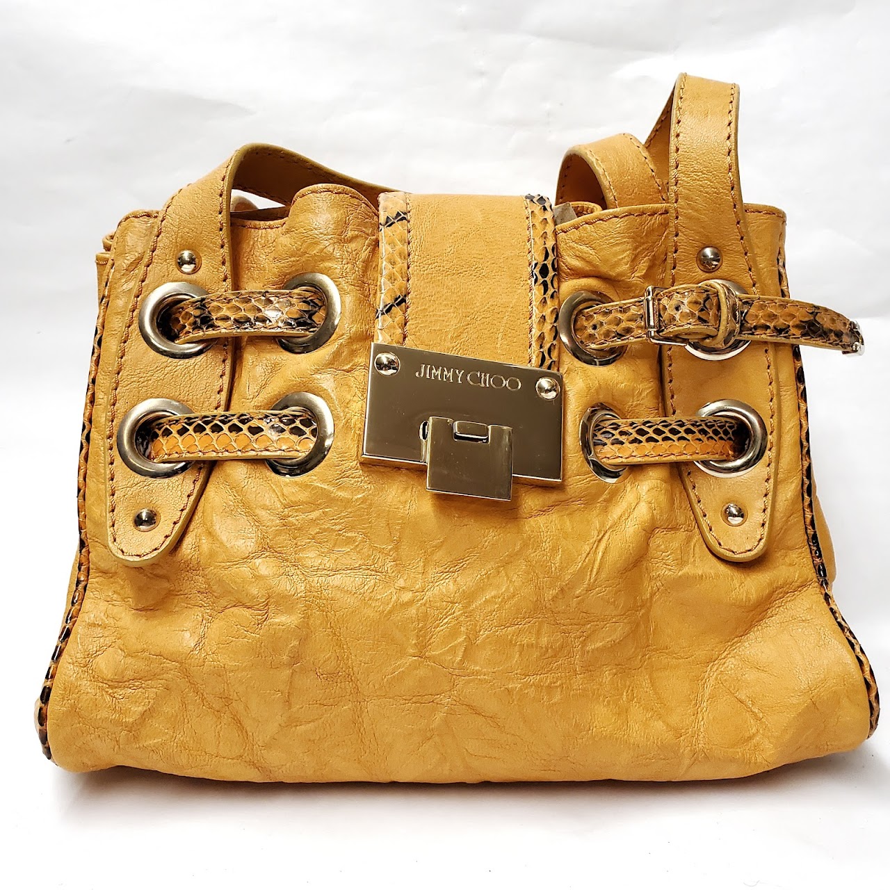 Jimmy Choo Mustard Leather Handbag