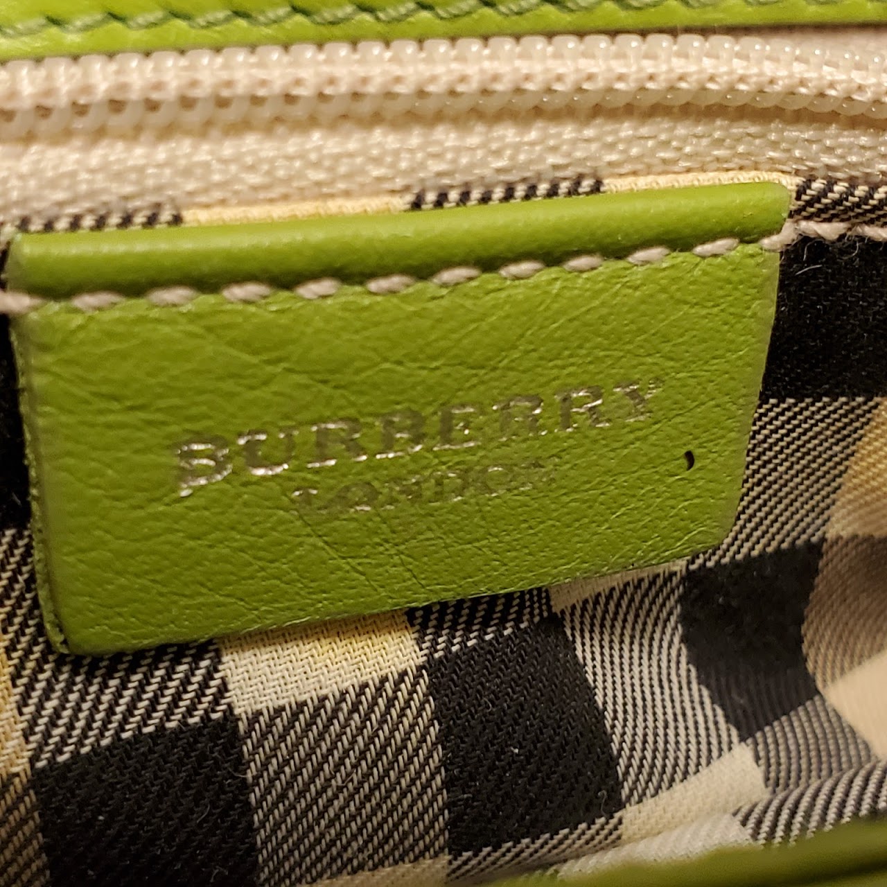 Burberry London Green Shoulder Bag