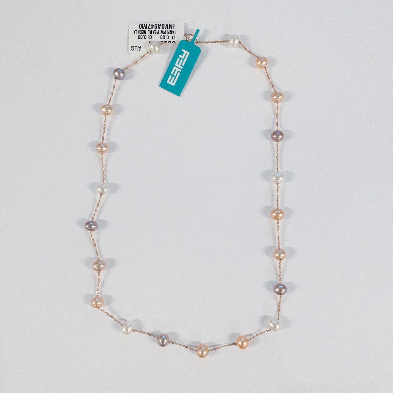 14K Rose Gold and Multi-Color Pearl NEW Effy Necklace