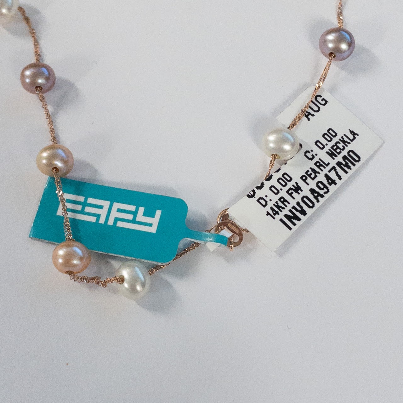 14K Rose Gold and Multi-Color Pearl NEW Effy Necklace