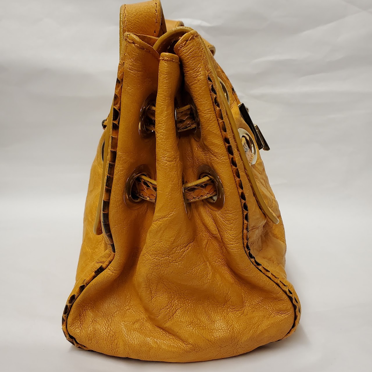 Jimmy Choo Mustard Leather Handbag