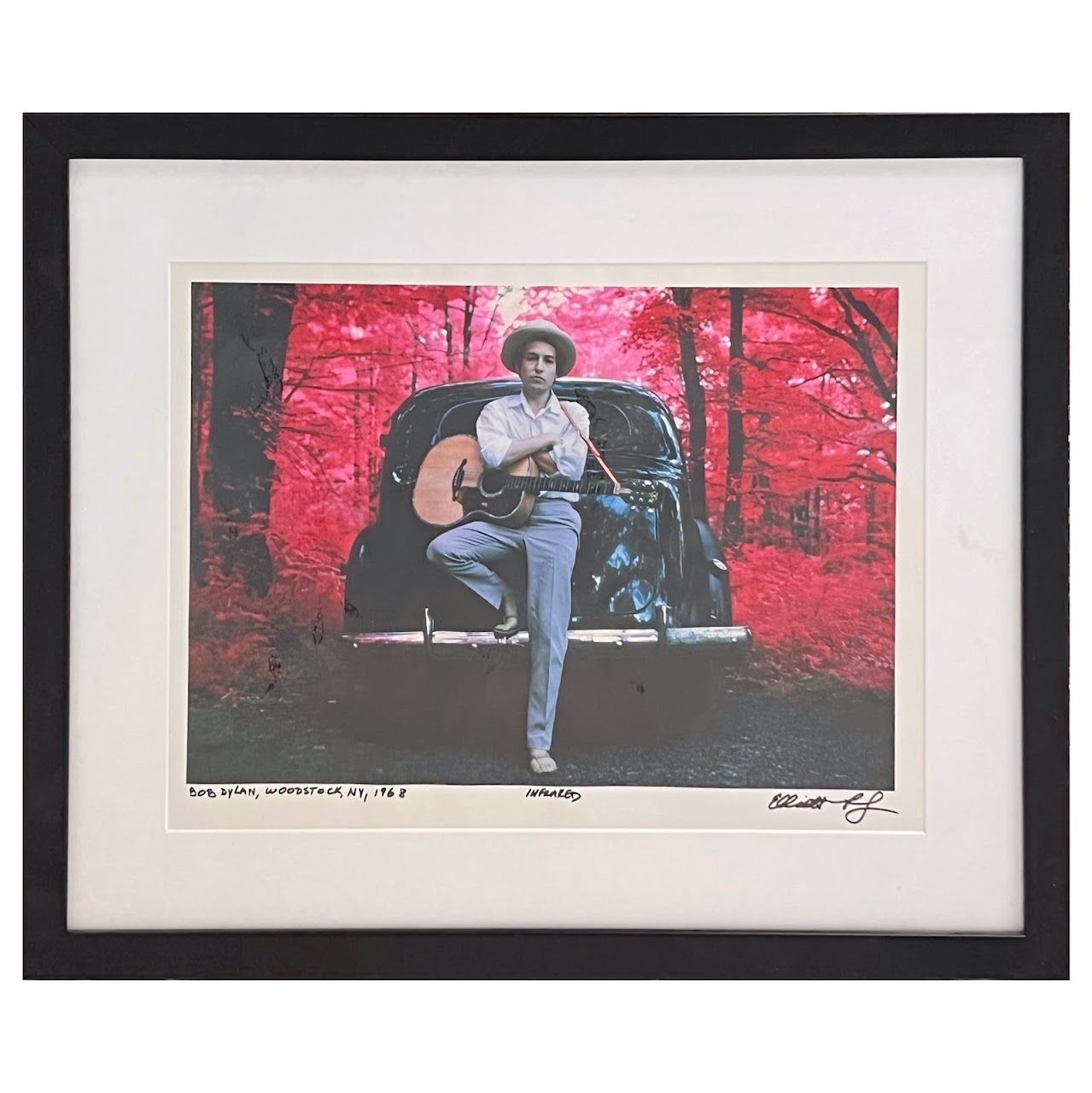 Elliott Landy Signed Bob Dylan Woodstock Photograph