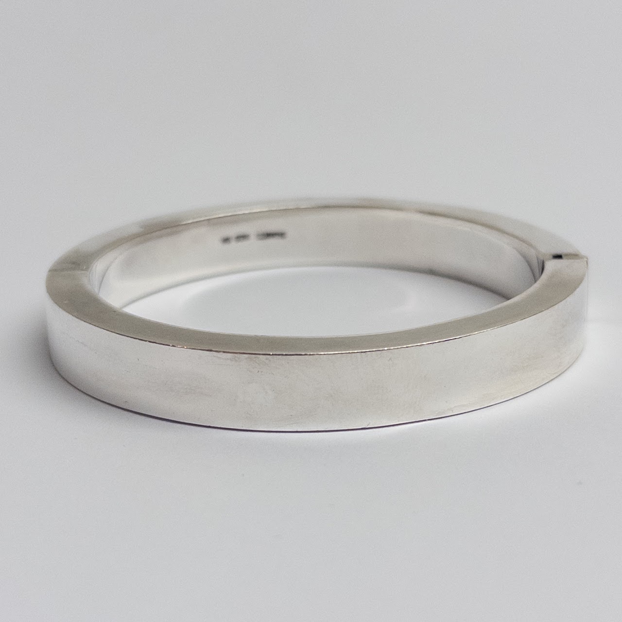 Sterling Silver Hinged Bangle Bracelet