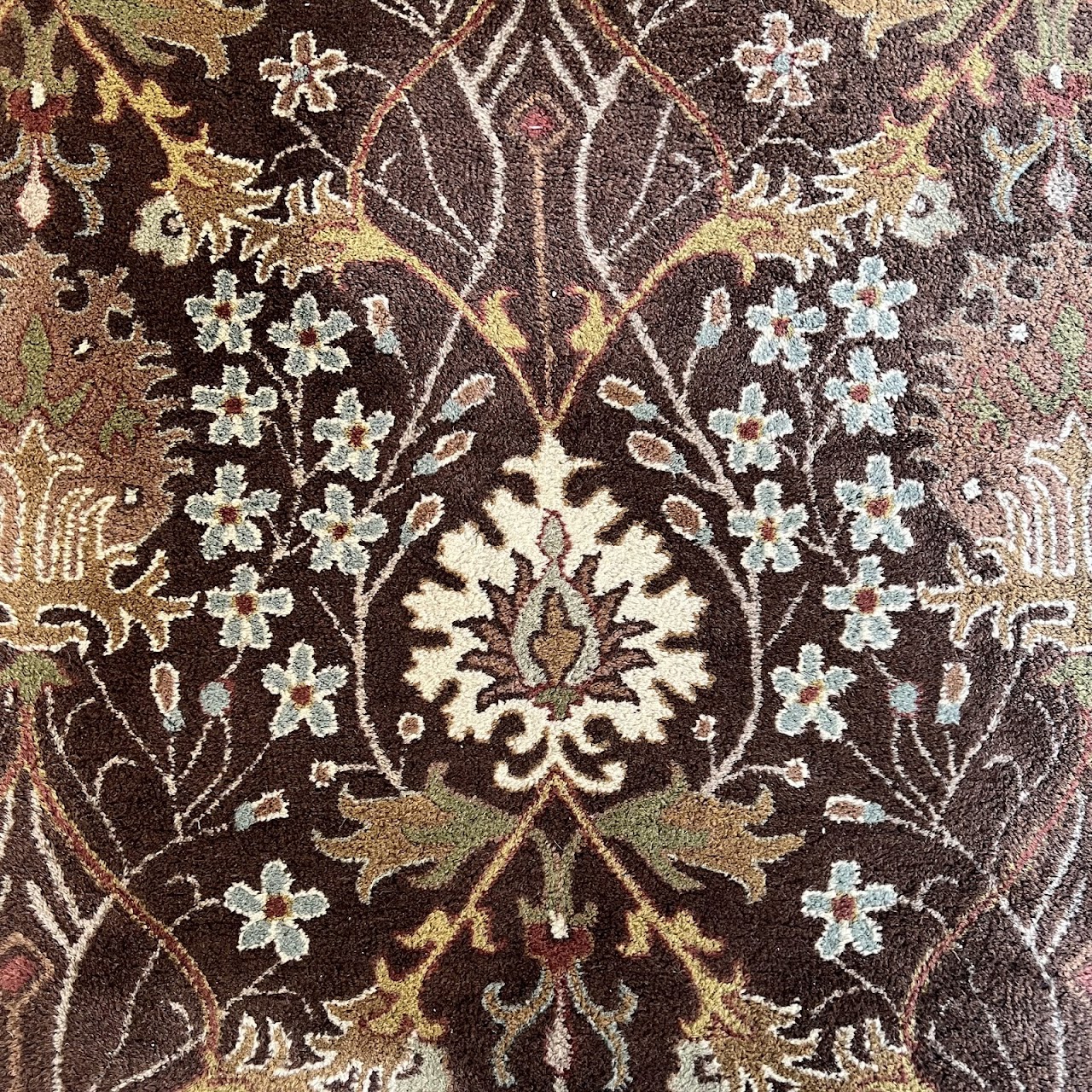 Vintage Wool Floral Area Rug