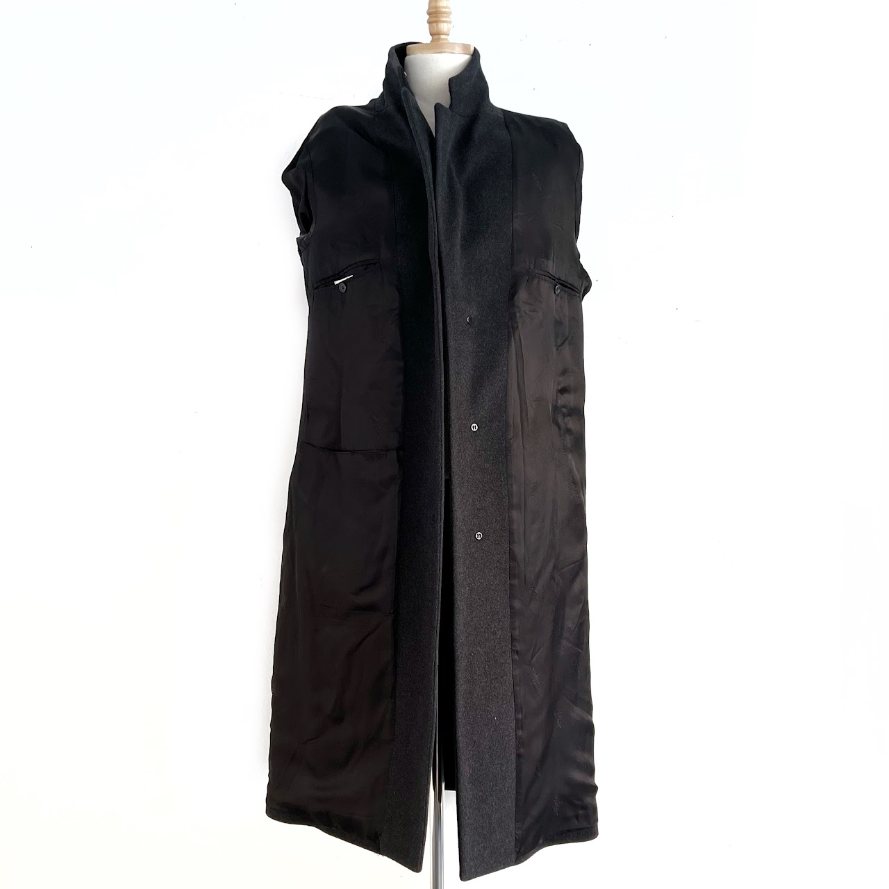 Burberry London Carcoal Lambswool Coat