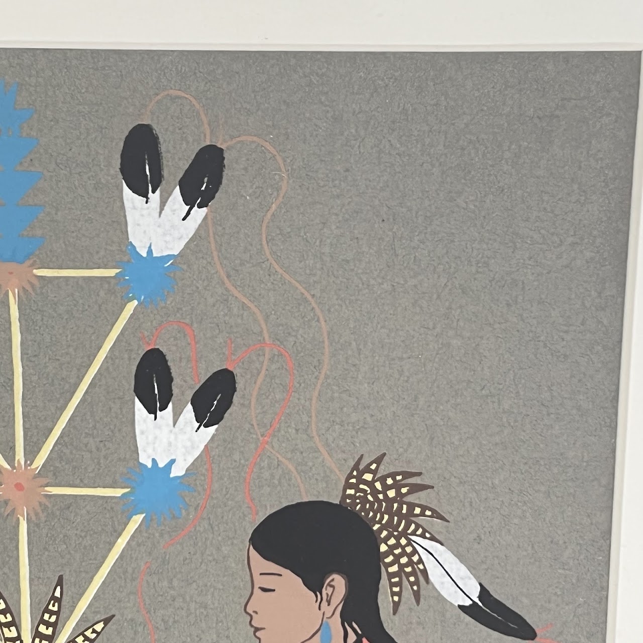 Harrison Begay 'Navajo Feather Dancer' Serigraph