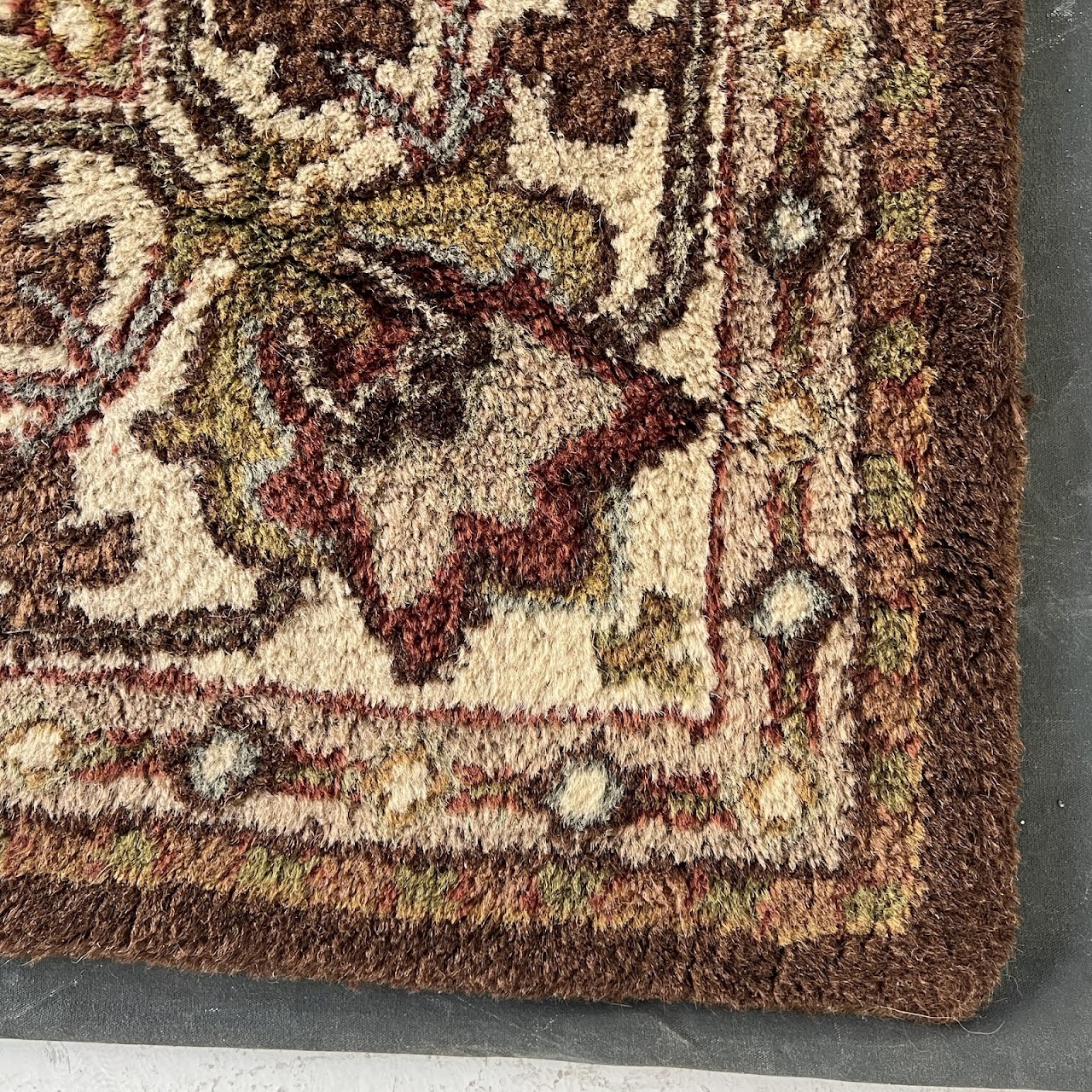 Vintage Wool Floral Area Rug