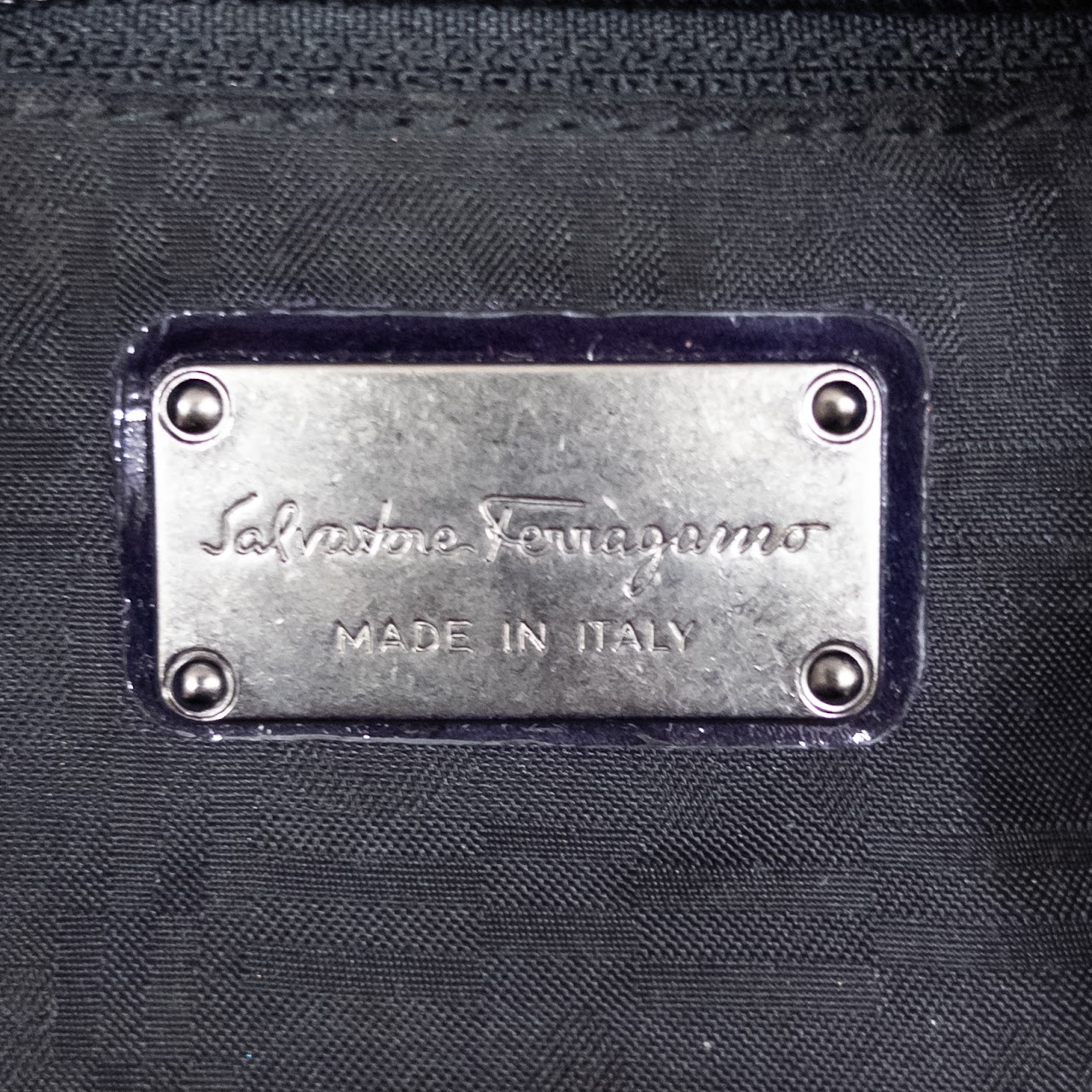 Salvatore Ferragamo Midnight Purple  Tote